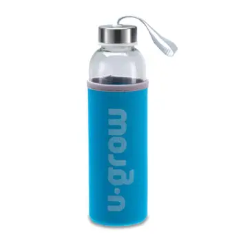 Termos qelqi U-Grow, 500ml, me mbështjellës termoizolues, i kaltër