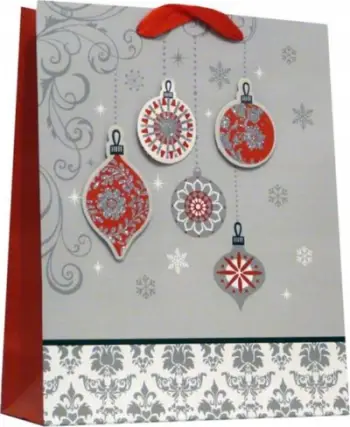 Qese dhuratash Christmas A4, 3D, letre, shumëngjyrëshe