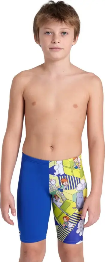Rroba banje djemsh Arena Fantasize Jammer, MaxLife Eco, rezistente ndaj klorit, blu me print