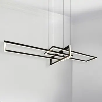 Lampë varëse LED Trio Lighting Salinas, 3000 K, mat, e zezë
