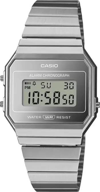 Ora dore Casio Collection A700WEV-7AEF, 36mm, quartz, argjend