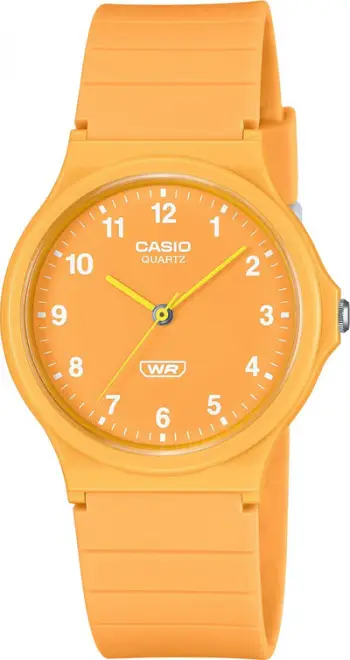 Ora dore Casio MQ-24B-9BEF, analog, quartz, portokalli