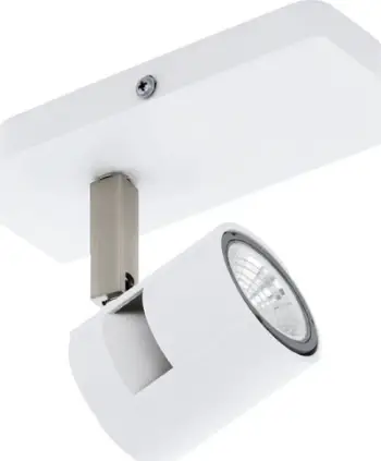 Spot tavani Netlighting Vergiano, GU10 5W, zbehje 3 hapa, i bardhë satin nickel