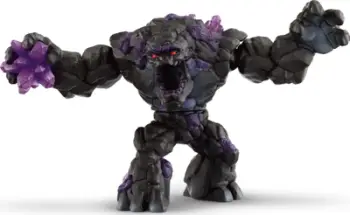 Figurë lodër Schleich Eldrador Shadow Stone Monster, me krahë të lëvizshëm, me trup rrotullues, gri e errët