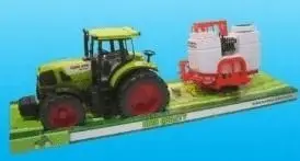 Lodër traktor me makineri bujqësore Macyszyn Toys, plastikë, jeshile