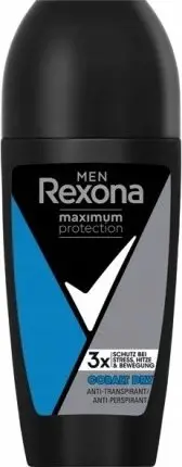 Dezodorant roll-on Rexona Men Maximum Protection Cobalt Dry, antiperspirant, 50ml, i zi