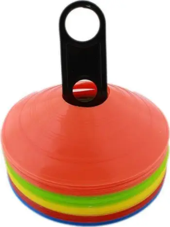 Kone trajnimi për sport, set 50 copë, 5 ngjyra, me çantë