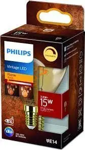 Llambë LED Philips Vintage Flame E14, 3.5W, ngjyrë e ngrohtë