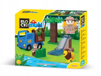 Set blloqesh ndërtimi Blocki Mubi Great Adventures Jungle, lodra edukative, shumëngjyrëshe