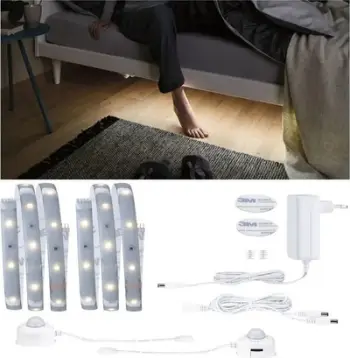 Shirit LED Paulmann 78894 Comfort Set, 2m, sensor lëvizjeje, 24V, i bardhë i ngrohtë