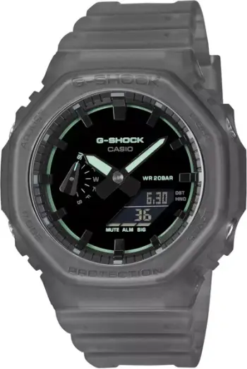 Orë Casio G-Shock GA-2100K, analoge dixhitale, 20BAR, gri