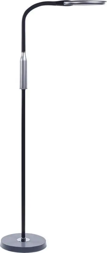 Lampë dyshemeje Beliani Cassiopeia, LED, me dimmer, e zezë