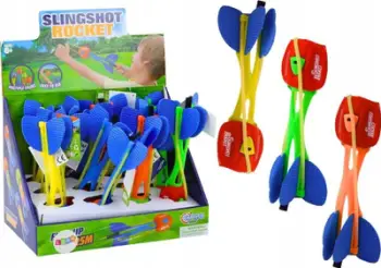 Lodër raketë LeanToys Rocket, shkumë e lehtë, rreze deri 25 m, shumëngjyrëshe