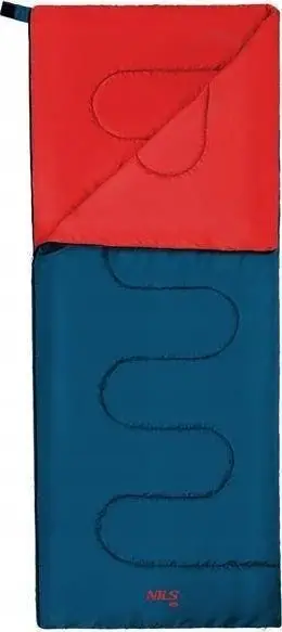 Thes fjetjeje kampingu për fëmijë Nils Camp NC2002, 190x75 cm, 5–15°C, blu e kuqe
