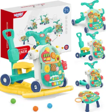 Eciatore multifunksional Woopie Baby 5 in 1, tavolinë loje, 12m+, blu