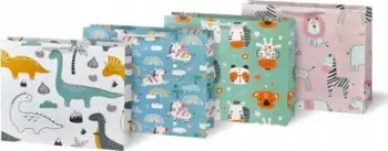 Qese dhurate Gift Bag Lux L, letër, 305x270x120 mm, shumëngjyrëshe