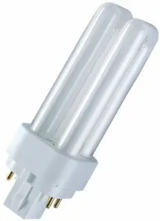 Llambë kompakte fluoreshente Osram Dulux DE, 10W, G24q-1, e bardhë shumë e ngrohtë 2700K