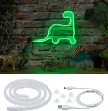 Shirit LED neon Paulmann 70563, 1m, USB 5V, jeshil