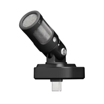 Mikrofon USB C Shure MV88, për incizim mobil, me reduktim zhurme, i zi