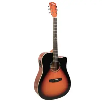Kitarë elektroakustike V-TONE VEAG1 CE VS, madhësi 4/4, trup dreadnought cutaway, sunburst
