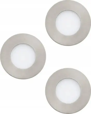 Spot tavanor i futur Eglo Fueva IV, LED, set 3 copë, ngjyrë inoks