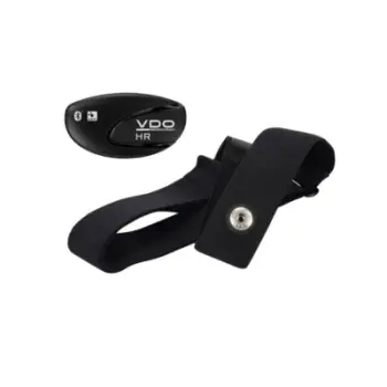 Brez gjoksi pulsometri VDO HR, ANT+, Bluetooth, i zi