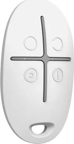 Telekomandë inteligjente Somfy KeyGo 4 RTS, 4 butona, për alarm, e bardhë