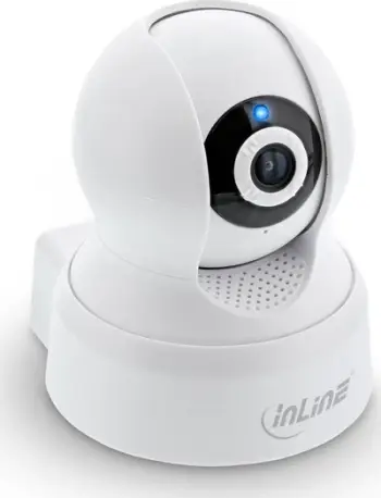 Kamerë sigurie InLine SmartHome Indoor, IP WiFi, për ambient të brendshëm, e bardhë