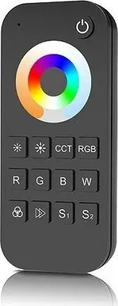 Telekomandë RF LED MiBoxer RT5, 1 zonë RGB/RGBW, 2.4GHz, e zezë