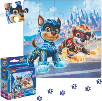 Puzzle Dodo Paw Patrol Chase dhe Marshall, 20 copa, shumëngjyrësh
