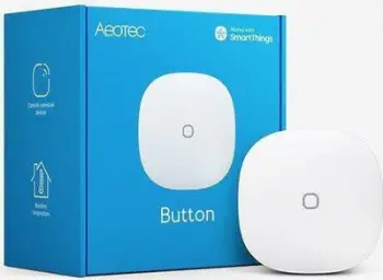 Buton inteligjent Aeotec SmartThings Button, Zigbee, kontroll dritash dhe skena, i bardhë
