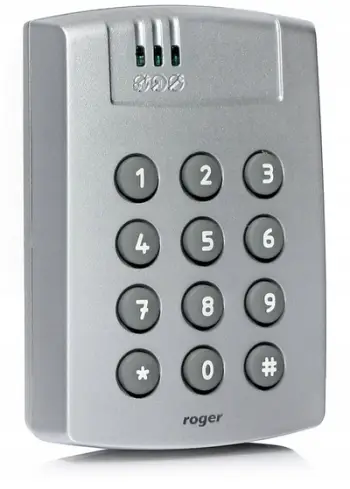 Tastierë sigurie Roger SL2000F, kod kyç, 25mA, gri