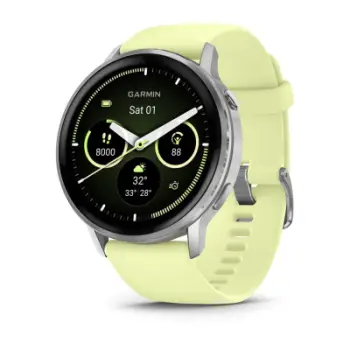 Ora inteligjente Garmin Venu 4 45mm, GPS, rrip silikoni, citron