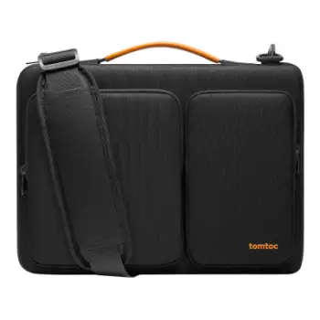 Çantë shpine laptopi Tomtoc Defender A42, 14", material i ricikluar, e zezë