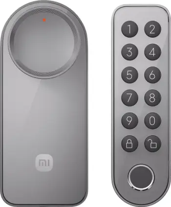 Kyç inteligjent dere Xiaomi Smart Lock, Wi-Fi Bluetooth, me tastierë, gri
