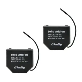 Modul zgjerues Shelly LoRa Add-on 2x, 2 kanale, wireless, i zi