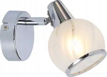 Aplikë muri Reality Megan 831001-06, 1 llambë E14, krom, e bardhë