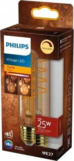 Llambë LED Philips Vintage, E27, 5.5W 250lm, dritë e ngrohtë