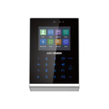 Pajisje kontrolli aksesi Hikvision DS-K1T105AM, ekran 2.8", Ethernet, e zezë argjendi