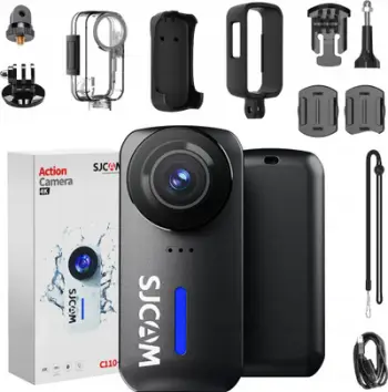 Kamerë aksion SJCAM C110 Plus, 4K Ultra HD, 20MP, e zezë