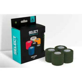 Shirit sportiv Select T26 17707, 5 cm x 4.5 m, paketë 4 copë, i gjelbër