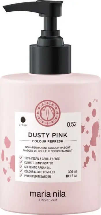 Maskë ngjyruese flokësh Maria Nila Color Refresh Dusty Pink, 300ml, për flokë biond, rozë e çelët