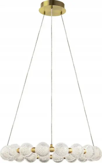 Llambë varëse Light Prestige Diamond LP-2202/18PGD, 18x5 W, metal dhe xham, ngjyrë ari
