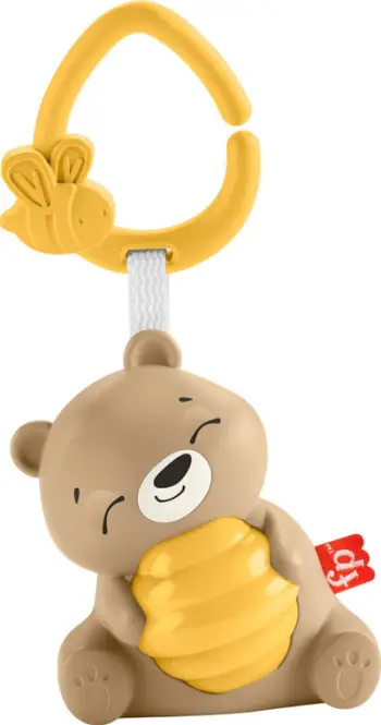 Makineri tingujsh për bebe Fisher Price Beary Soothing, dritë nate, e butë, kafe