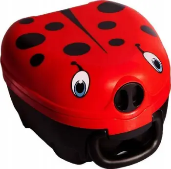 Ndenjëse tualeti për fëmijë My Carry Potty Ladybug, portative, kundër derdhjes, e kuqe