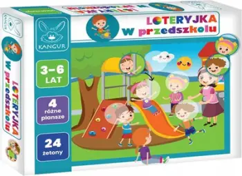 Lojë edukative loto Rebuss, At the Kangaroo Kindergarten, 4 ilustrime, 24 pulla, shumëngjyrëshe