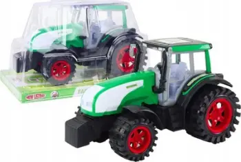 Lodër traktor bujqësor Green, mekanizëm me shtytje, 35 cm, i gjelbër