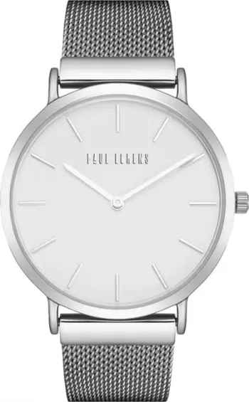 Orë dore për femra Paul Lorens PL10771B-3C1, quartz, rrip çeliku, argjend