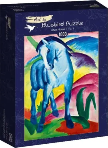 Puzzle Bluebird Franz Marc 1911, 1000 copa