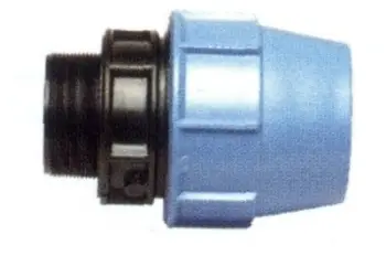 Pjesë lidhëse tubi PE Plast, ZLACZKA PE 50 32 GW, për ujë të ftohtë, blu